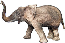Keramik-Skulptur - Elefant