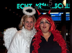 Engel und Teufel auf dem Karneval