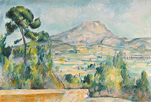 Montagne Sainte-Victoire. Paul Cézanne. Um 1890