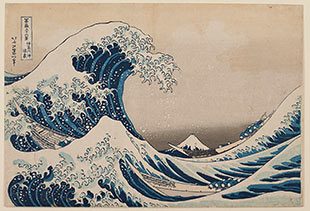 Die große Welle. Katsushika Hokusai. 1830