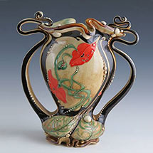 Keramik Vase - Jugendstil