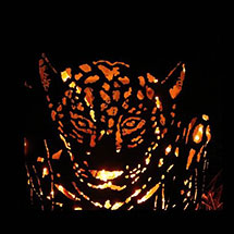 Feuertonne Leopard