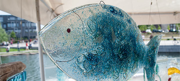 Glaskunst - Fisch für den Garten