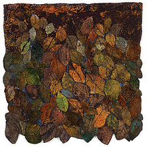 Blätterkleid - Textildesign Lesley Richmond