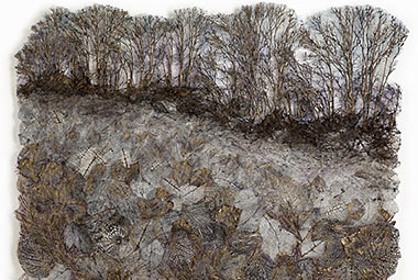 Textildesign Distant Forest - Lesley Richmond